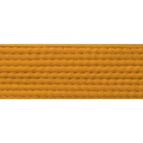 BOLD LOOK MERROWED END - SOLID COLOR BELTS-GOLD-1